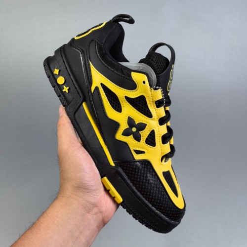 Trainer Skate Low Sneaker Black Yellow