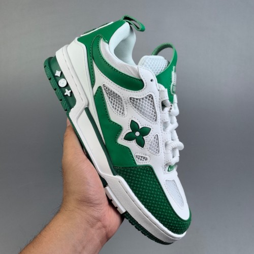 Trainer Skate Low Sneaker Green White