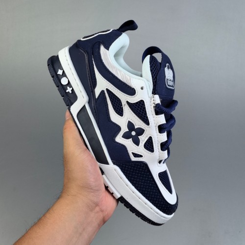 Trainer Skate Low Sneaker Dark Blue White