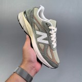 NB 990v4 MiUSA Teddy Santis Olive Incense Retro Sneakers Green White U990GB4
