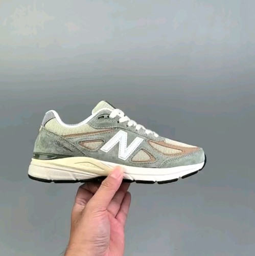 NB 990v4 MiUSA Teddy Santis Olive Incense Retro Sneakers Green White U990GB4