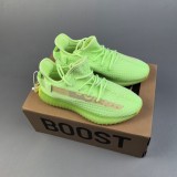 Yeezy Boost 350 V2 Glow Sneakers Green