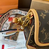 Women's Diane Monogram Shoulder Bag Brown M45985 20x8x13cm