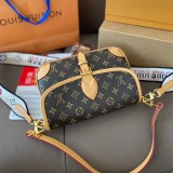 Women's Diane Monogram Shoulder Bag Brown M45985 20x8x13cm