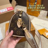 Original Speedy Bandouliere 20 Monogram Shoulder Bag Handbag Brown M46222 20x14CM