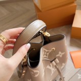 Women's Néonoé Monogram Shoulder Bag Handbag Khaki M45555 26CM