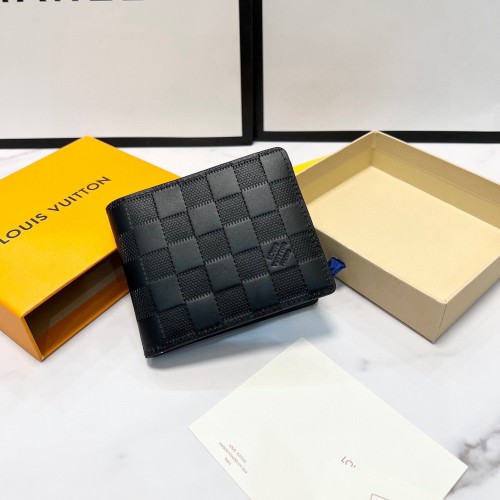 Multiple Checkered Wallet Black N63124