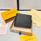 Multiple Monogrammed Logo Cowhide Wallet Black M69829