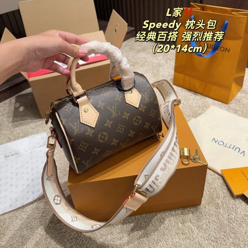 Original Speedy Bandouliere 20 Monogram Shoulder Bag Handbag Brown M46222 20x14CM