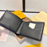 Multiple Monogrammed Logo Cowhide Wallet Black M69829