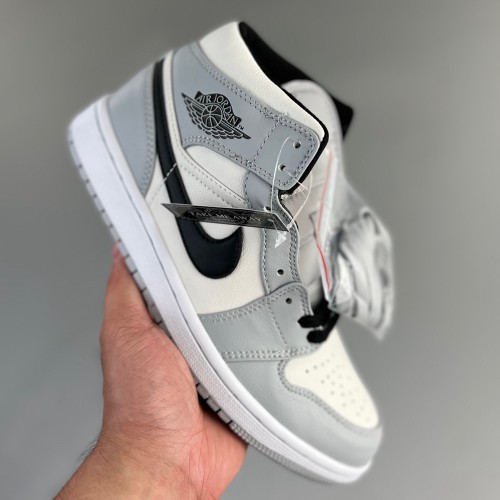 AJ1 Mid Light Smoke Grey