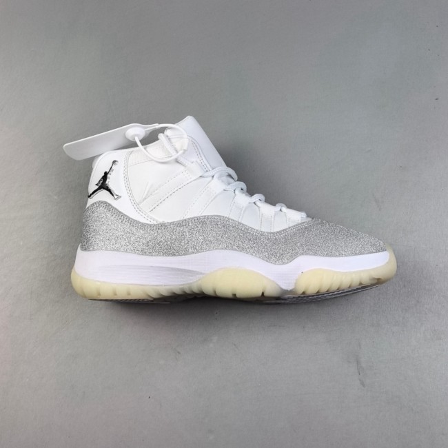 Air Jordan 11 Retro High Basketball Shoes White Metallic Silver AR0715-100