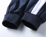 Autumn Men's Embroidered Logo Polo Jacket Pants Set 8213