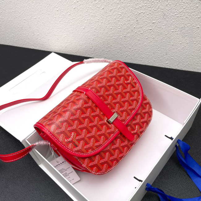 Belvedere Saddle Bag PM Red 22x15x6.5cm