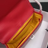 Belvedere Saddle Bag PM Red 22x15x6.5cm