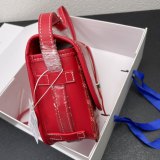 Belvedere Saddle Bag PM Red 22x15x6.5cm