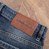 Men's Straight Fit Jeans – Brand Logo & Comfort Stretch