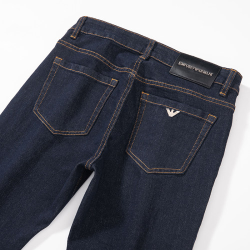 Men's Straight Fit Jeans – Brand Logo & Comfort Stretch