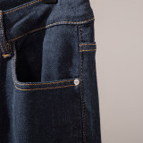 Men's Straight Fit Jeans – Brand Logo & Comfort Stretch