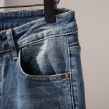 Men's Straight Fit Jeans – Brand Logo & Comfort Stretch