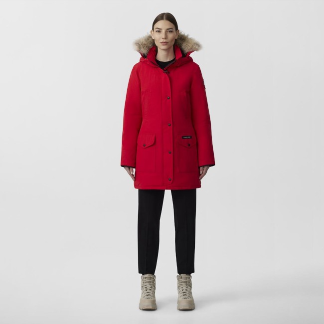 Trillium Parka Women's Long Down Jacket Red 07