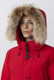 Trillium Parka Women's Long Down Jacket Red 07
