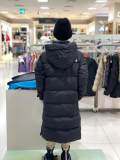 Children's Long Hooded Down Jacket Black 06