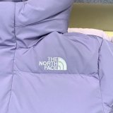 Children's Long Hooded Down Jacket Purple 06