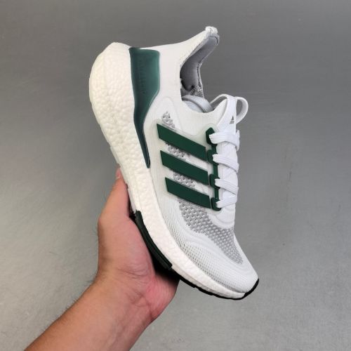 5A Ultra Boost 1.0 DNA Breathable Low Top Running Shoes White Green