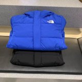 Children's Long Hooded Down Jacket Blue 06