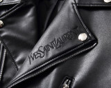 Men's PU Faux Leather Jacket Zip-Up Motorcycle Vintage Bomber  Waterproof Windproof Coats Winter Outfits Clothes P13