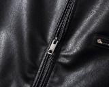 Men's PU Faux Leather Jacket Zip-Up Motorcycle Vintage Bomber  Waterproof Windproof Coats Winter Outfits Clothes P16