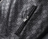 Men's PU Faux Leather Jacket Zip-Up Motorcycle Vintage Bomber Waterproof Windproof Coats Winter Outfits Clothes P07