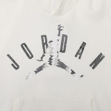 Autumn Men's Simple Printed Padded Hoodie White FD-7416R