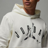 Autumn Men's Simple Printed Padded Hoodie White FD-7416R
