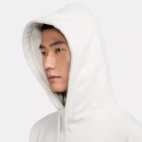 Autumn Men's Thin Cotton Long Sleeve Hoodie White FV-4024
