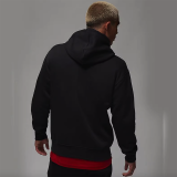 Autumn Men's Thin Cotton Long Sleeve Hoodie Black FD-7546