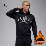 Autumn Men's Simple Printed Padded Hoodie Black FD-7416R