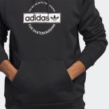 Autumn Men's Simple Printed Padded Hoodie Black IJ-0961R