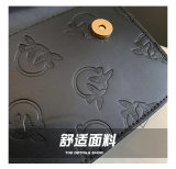 5A Women's Shoulder Bag Imprimé Logo Handbag Black