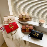 5A Women's Shoulder Bag Imprimé Logo Handbag Black