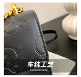 5A Women's Shoulder Bag Imprimé Logo Handbag Black