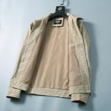 High-Quality Men's Casual Linen Blended Canvas Cotton Lapel Jacket 55043