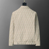 High-Quality Men's Casual Linen Blended Canvas Cotton Lapel Jacket 55043