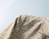 High-Quality Men's Casual Linen Blended Canvas Cotton Lapel Jacket 55043