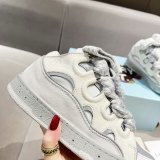 Original Leather Curb Speckled Effect Light Grey