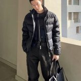 Winter Printed Logo Down Jacket Black