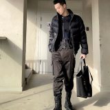 Winter Printed Logo Down Jacket Black