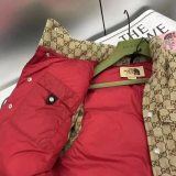 Winter Embroidered Logo GG Printed Vest Khaki