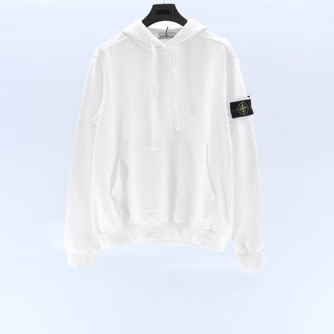 5A Hooded Sweatshirt with Pouch Pocket White